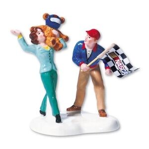 Dept 56 Snow Village A DAY AT THE RACES Accessory NASCAR NIB  New in Box